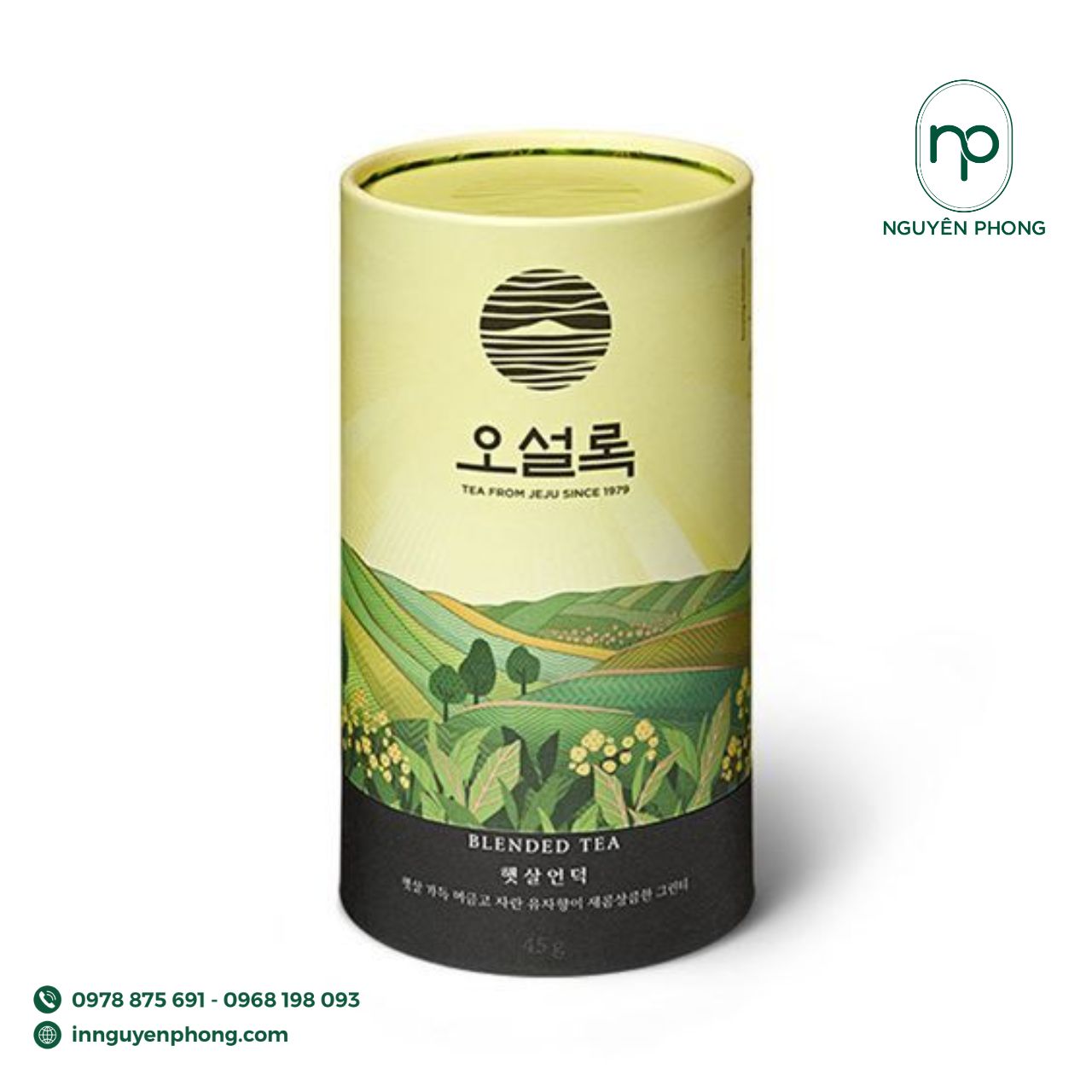 Mẫu hộp giấy đựng matcha hộp trụ 